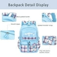 thumbnail image 5 of Roffatide Cinnamoroll Kawaii Backpack with 21-Piece Accessories, Blue, 5 of 7