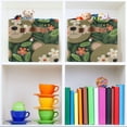 thumbnail image 6 of Cute Bear Face and Leaf Storage Bins with Handle Fabric Organizer Basket Foldable Box 2 Pack 14.2x10.2x8.3, 6 of 8