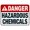 Warning Sign 5, variant on Indiana Danger Hazardous Chemicals Sign NO.6739 - 8"x12" Metal Tin Sign, Clear Warning for Home Business, Complies With Indiana Pool Safety Code, Chemical Safety