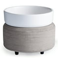 thumbnail image 6 of CANDLE WARMERS ETC 2-in-1 Candle and Fragrance Warmer, Gray Texture, 6 of 6