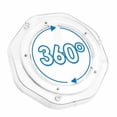thumbnail image 6 of Clear Lazy Susan Organizer, Sindcom 4 Pack Turntable Spice Rack, for Cabinets Kitchen, Countertop, Bathroom, Makeup, 9 Inches, 6 of 8