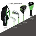 thumbnail image 2 of PGA Tour G1 Series Kids Green Golf Club Set with 3 Clubs, Carry Bag & 5 Total Pieces, Heights 3'6" - 4'1", Ages 3-5, 2 of 11