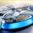 thumbnail image 3 of Helicopter Car Air Freshener Office Dual Frequency Mode Diffuser Perfume Bottle Solar Autorotation Blue, 3 of 9
