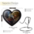 thumbnail image 2 of Hummingbird Urns For Adults Female, Heart Urns For Mom & Dad, Cremation Urn, Large Outdoor Urns, Urn For Ashes Adult, Cremation Urn For Ashes For Male, Metal Urns For Human Ashes 8 Inch, 2 of 5