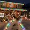 thumbnail image 7 of DAYBETTER 25.7ft Christmas Pathway Lights Outdoor, with 20pcs Multi-Color E17 C9 Bulbs, Hangable/Pluggable String Lights for Garden Decor, 7 of 7