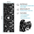 thumbnail image 2 of Black Gothic Skull Cat Pattern Hot Yoga Mat Towel Non Slip for Hot Yoga - Quick-Drying Yoga Mat Cover with 4 Corner Pockets with Travel Bag - Hot Yoga Towel Non Slip 74"x26", 2 of 6