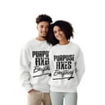 thumbnail image 5 of Purpose Fixes Everything® Unisex Crewneck Sweatshirt, S - 3XL,Black Letters, 5 of 8
