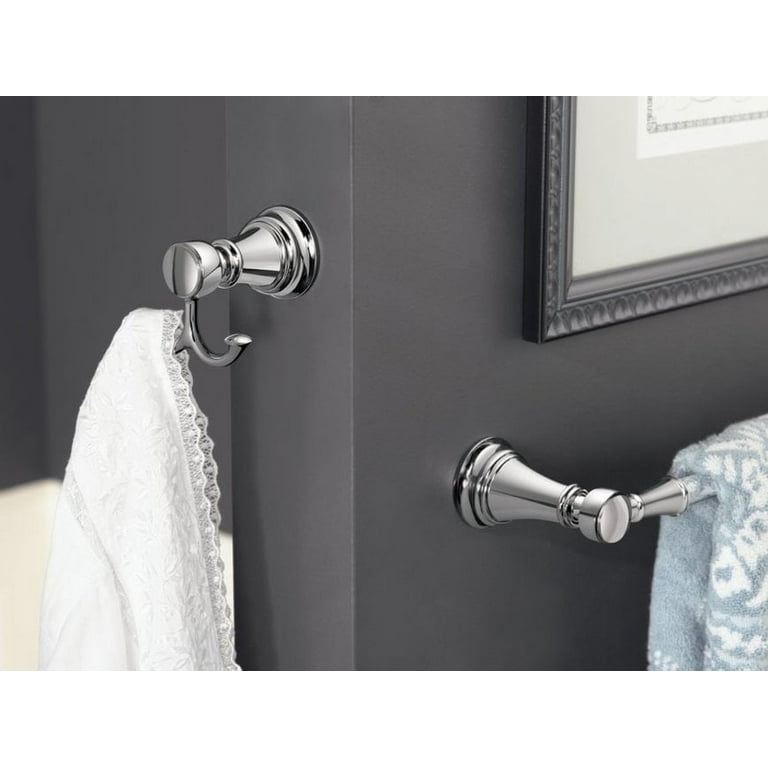 Moen Weymouth Double Hook Nickel Towel Hook Moen Weymouth Double Hook Nickel Towel Hook
