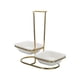 thumbnail image 1 of Cucharones para sopa, soportes para cucharas de pie, soporte vertical de acero inoxidable, cucharón vertical cuadrado doble, 1 of 9