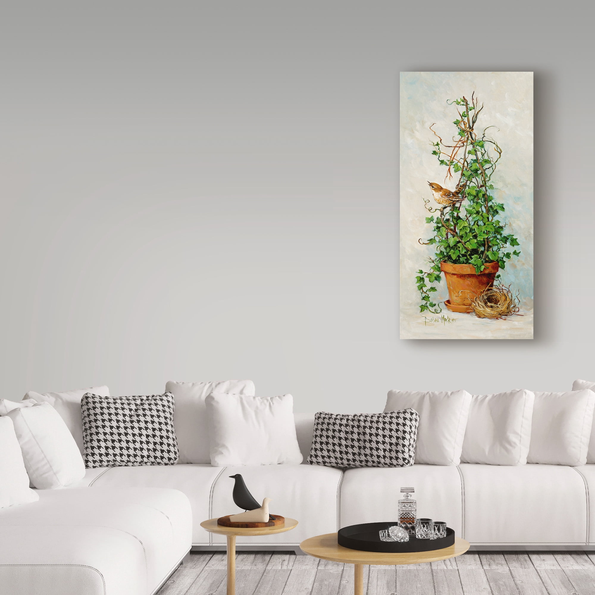 Trademark Fine Art Floral Canvas Art ' Spring Nesting 1 ' by Barbara Mock