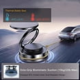 thumbnail image 4 of Vacuum Magnetic Car Phone Mount - 360 °   Rotatable, Dual-Axis Adjustable Suction Cup Holder for Dashboard/Windshield/Surface, 4 of 10