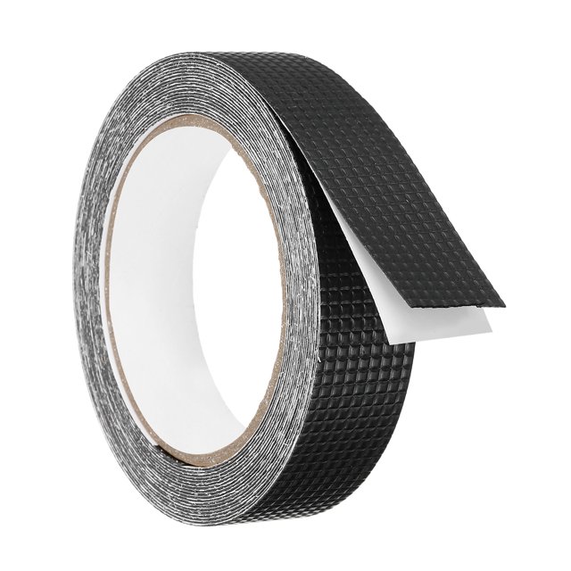 Uxcell Cinta Antideslizante de 1" x 20 pies, Cinta de Tracción No Abrasiva - 1 Rollo (Negro)