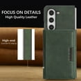 thumbnail image 2 of ELEHOLD Case for Samsung Galaxy Z Fold 5, Magnetic Leather Wallet Phone Case with Card Slots & Kickstand,Green, 2 of 11