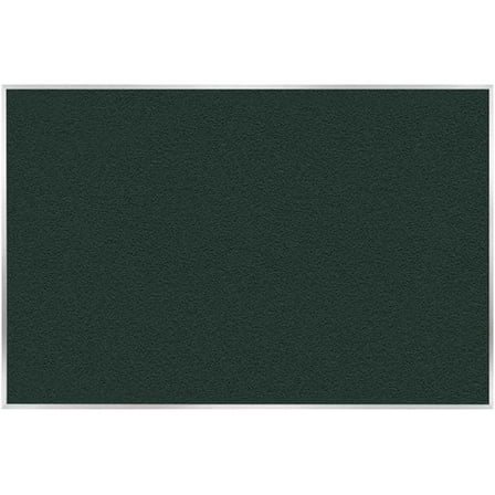 Pemberly Row Vinyl 4' x 5' Bulletin Board with Aluminum Frame in Ebony Brown