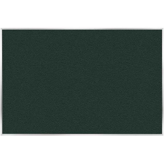 Pemberly Row Vinyl 4' x 5' Bulletin Board with Aluminum Frame in Ebony Brown