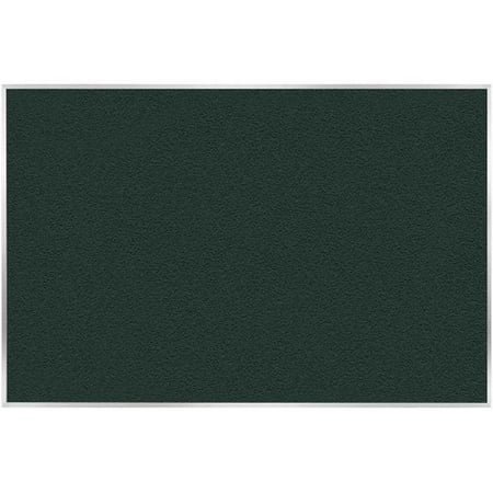 Ghent's Vinyl 4' x 12' Bulletin Board with Aluminum Frame in Ebony Brown