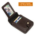 thumbnail image 5 of FALAN MULE Rfid Wallet for Men Genuine Leather Minimalist Wallet Bifold Coin Purse, 5 of 7