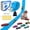 Light Blue, variant on Flex Race Tracks for Kids, 16Ft Flexible Race Car Ramp Track Set for Hot Wheel Race Tracks Cars Portable DIY Race Track Toy for Boys Age 3 4 5 6 7 Years Old Boys Girls Kids Birthday Gifts - Blue