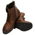 thumbnail image 2 of LIBERTYZENO Mens Genuine Cow Leather Winter Boots, Brown, 2 of 9
