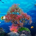 thumbnail image 2 of Fake Aquatics Plants High Imitation Decorative Fadeless Artificial Water Weeds Fish Tank Ornaments for Fish Tank Decor, 2 of 8
