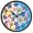 Colorful Flower Drawing, variant on Dailycode Night Light Wall Clock Glow in The Dark 12 inch Battery Operated Silent Luminous Clocks, Shining Butterflies and Star