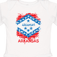thumbnail image 4 of Inktastic Graffiti Arkansas State Flag Boys or Girls Long Sleeve Baby Bodysuit, 4 of 5