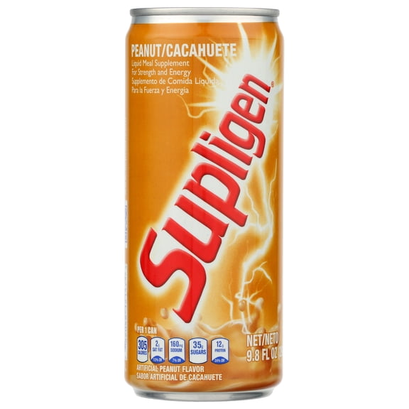 Pack of 12, Supligen Peanut Meal Replacement Drink, 9.8 fl oz