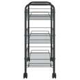 thumbnail image 2 of vidaXL 3-Tier Kitchen Trolley Black 46x26x64 cm Iron, 2 of 5