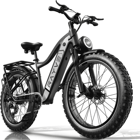 Foldable Mountain E-Bike for Adults - 1000W Motor, 48V 20AH Battery, 7-Speed Mode , 26" Fat Tire, Up to 61Miles Range, Dual Suspension System, UL Certified