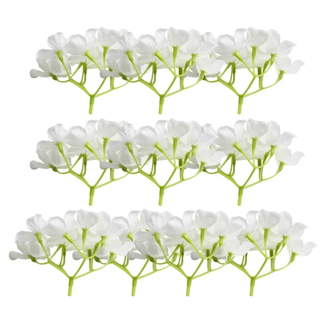 10 piezas de cabezas de flores de hortensia artificiales de seda de 10 cm para blanco