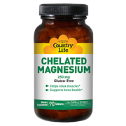 Country Life Chelated Magnesium 250 Mg Tablets - 90 Ea