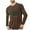 Brown, variant on JIA JIA SHUANG Long Sleeve Shirts for Men Ligheweight Crew Neck Printed Pullover Fitted Comfy Christmas Sleepwear Big and Tall