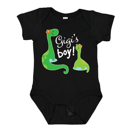 

Inktastic Gigi Boy Grandson Dinosaur Gift Baby Boy Bodysuit