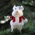 thumbnail image 1 of 1PC Christmas Halloween Mouse With A Pumpkin Handmade DIY Wool Felt Mouse, 1 of 4
