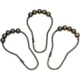 thumbnail image 1 of Popular Bath Roller Metal Shower Hooks (Set of 12) Color: Nickle, 1 of 2