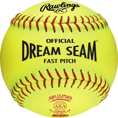 Rawlings ASA NFHS  12 inch Dream Seam High Density Cork Core Leather Softballs