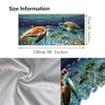 thumbnail image 3 of LACKUST Sea Turtle & Fish Print Beach Towel - Ultra-Light Sand-Proof Quick Dry Towel for Yoga Beach - 75x150cm (Color C), 3 of 8
