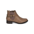 thumbnail image 2 of New Women Refresh Laker-01 Leatherette Belted Chelsea Motorcycle Bootie, 2 of 6