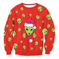 thumbnail image 1 of Jerseys navideños para hombres, suéter de cuello redondo con estampado 3D de reno, ropa superior para pareja, sudaderas de fiesta navideña, 1 of 4