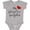 AC-Heather Grey, variant on My Heart Belongs Firefighter Girls Baby Bodysuit