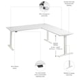thumbnail image 6 of Move 60 Series 72W L Shaped Standing Desk in White - Engineered Wood, 6 of 7