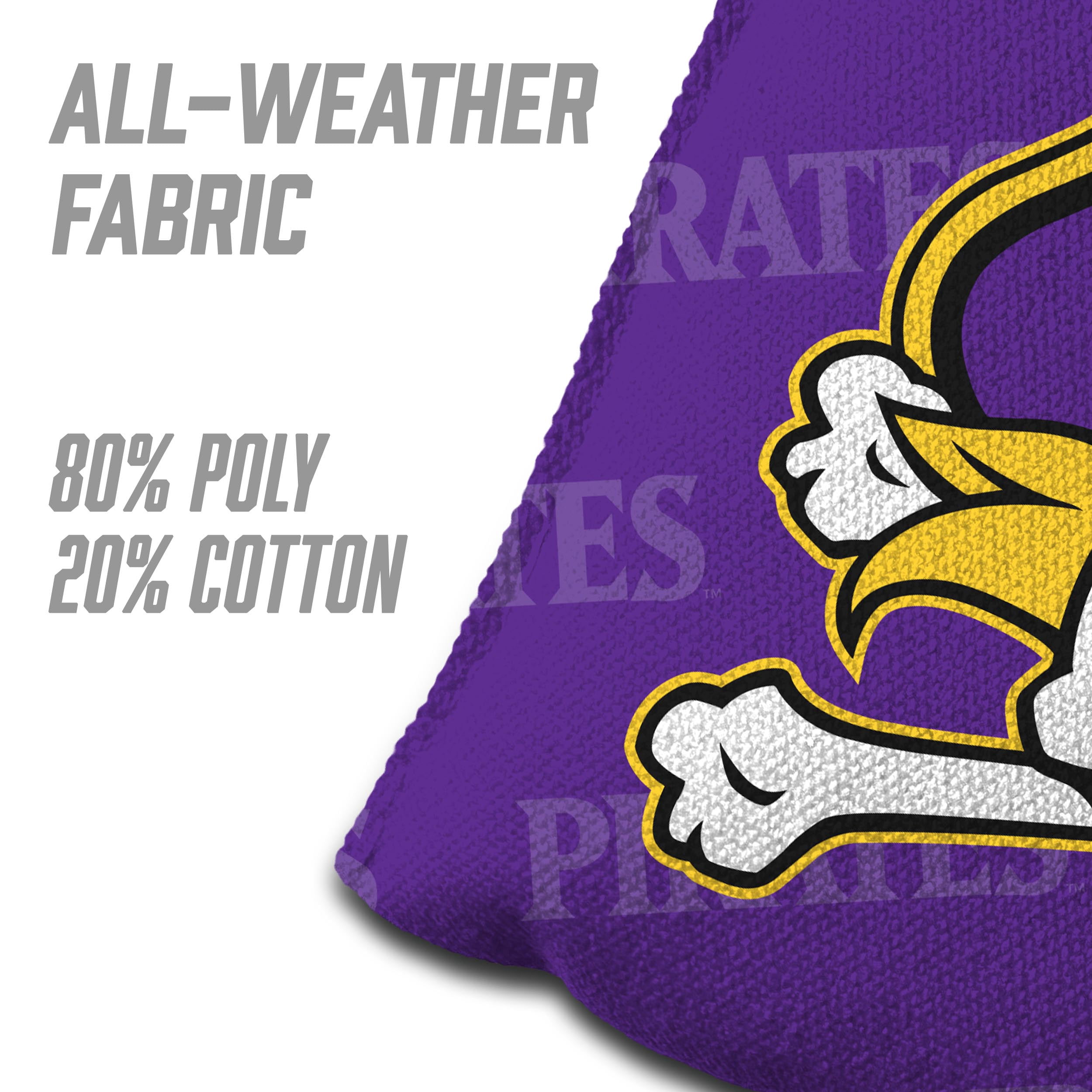 NCAA East Carolina Pirates Cornhole Bags - 4PK - Purple