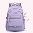thumbnail image 1 of Mochila Mujer Bolso Mochila Mujer Moda Mochilas Escolares Impermeable con Colgante para Deportes (Morado), 1 of 5