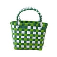 thumbnail image 4 of Kuntesetty Woven Handbag Large Capacity Summer Beach Tote for Vacation Picnic Commuting green, 4 of 9