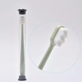 thumbnail image 2 of Cepillo de dientes extra suave para adultos con 20000 cerdas suaves, cepillos de dientes manuales micro nano para proteger las encías sensibles, negro/blanco, 2 of 3