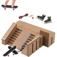 thumbnail image 3 of JFBUJC Fingerboard Sets Fingerboard Skatepark with Finger Skateboards Skateboards Scooters Adjustable Fingerboard Ramps, 3 of 5