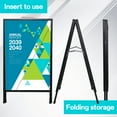 thumbnail image 6 of Outdoor A-Frame Sign Holder 24x41.3 Inch, Slide-In Folding Metal Frame for Custom Posters, Rust-Resistant Design for Coffee Shops, Bookstores, Salon Displays(C), 6 of 9