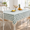 Aqua-70" x 55" (Rectangular), variant on Aqua Checkered Tablecloth Square 55"x55"