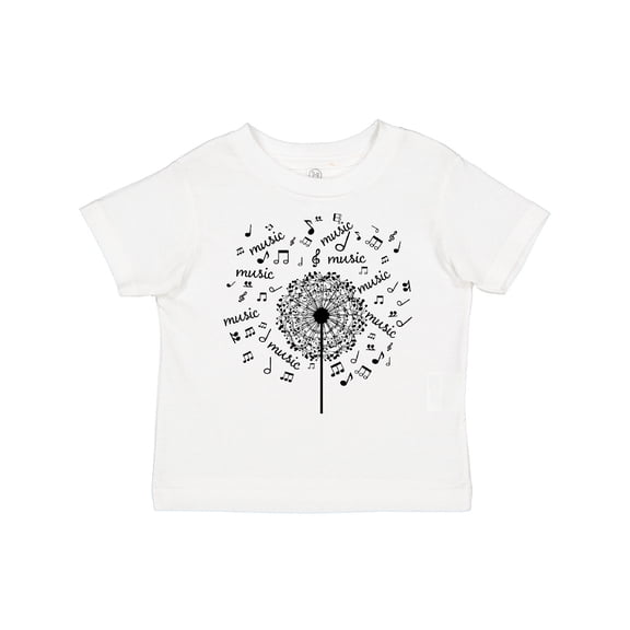 Inktastic Music Dandelion Musical Gift Boys or Girls Toddler T-Shirt