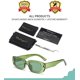 thumbnail image 5 of Gafas de sol rectangulares para mujer, gafas de sol de moda retro UV, 5 of 5